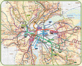 Carte dtaille du rseau mtro-tram-trolley-bus sur l'ensemble de l'agglomration