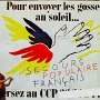 Pour envoyer les gosses au soleil…<br />Grapus, 1984. <br />Cette affiche est une « géniale » déclinaison de l’affiche originale (format de 12m2) photographiée, avec une fillette, par ses auteurs. Cette mise en situation dans la vie courante apporte un supplément de sens et un enrichissement. Le Secours populaire œuvre, depuis sa création pour offrir des vacances aux enfants qui en sont privés.