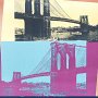 The Brooklyn Bridge, Affiche, 1983.  Collection : Paul Maréchal ; Photographie : Roch Nadeau ; © The Andy Warhol Foundation for the Visual Arts, Inc.